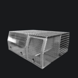 Dual cab part tray canopy with half dog box combo 1800x1775x850