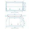 Space Cab Ute Jack Off Canopy marine grade checker plate aluminium with built in ladder racks - Image 6