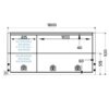 Black powder coated dual cab jack off canopy with full dog box - Image 3