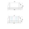 Black powder coated dual cab jack off canopy with full dog box - Image 4