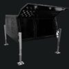 Black powder coated dual cab jack off canopy with full dog box - Image 2