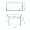 White powder coated aluminium jack off canopy 1650x1770x860 with dual ladder racks - Image 3