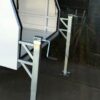 White powder coated aluminium jack off canopy 1650x1770x860 with dual ladder racks - Image 5