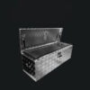 Rectangle aluminium checker plate tool box - Image 3