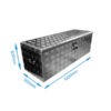 Rectangle aluminium tool box 1200x500x500 - Image 3