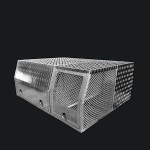 Dual Cab Part Tray Canopy with Half Dog Box Combo