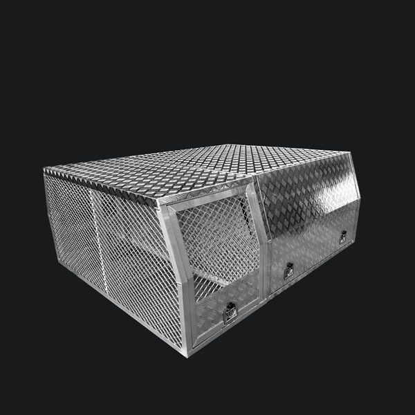 Space Cab Part Tray Canopy with Full Dog Box Combo - Image 5