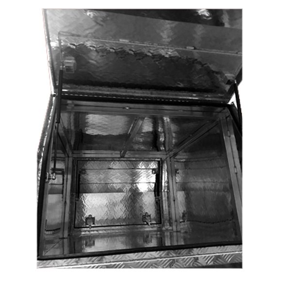 Space Cab Part Tray Canopy with Full Dog Box Combo - Image 4
