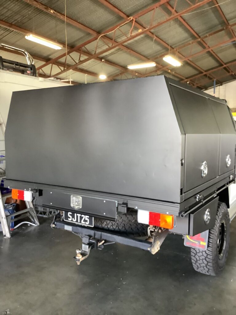 Powder coated ute canopy